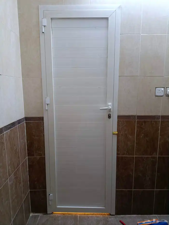 تفصيل ابواب المنيوم شرايح  فيبر شبابيك عادي دبل سراياء تيوب 8