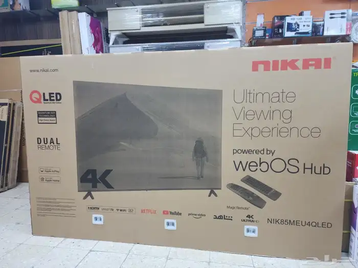 بيع شاشات تلفزيون سمارت 4k واي فاي مع التوصيل والتركيب فوري 17