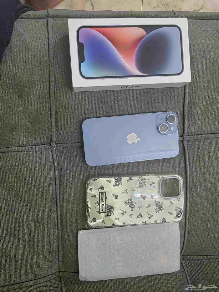 ايفون 14 128 جديد تماما بالكرتون مع كفر و اسكرينه iPhone 14 0