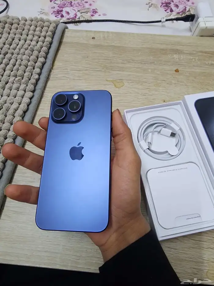 ايفون 15 برو ماكس بطاريه 100 وكاله بدون خدوش او صيانه 7