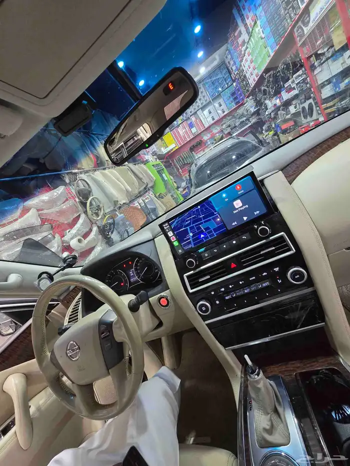 شاشه نيسان باترول نظام اندرويد أبل كاربلي خرايط قوقل ماب يوا 1