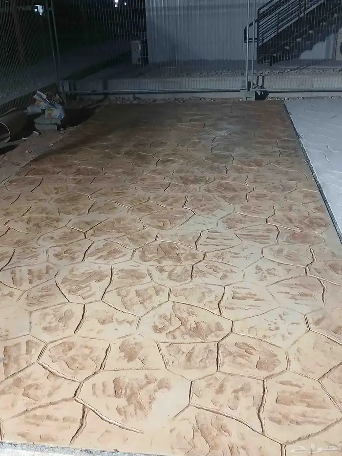 .خرسانة مطبوعة ملونه 2