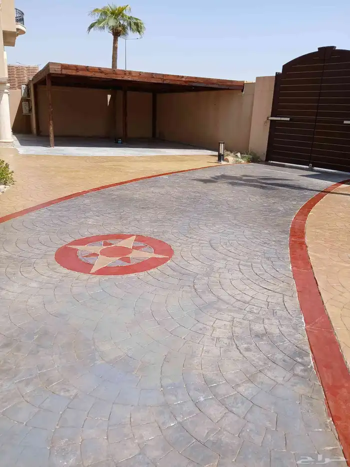 .خرسانة مطبوعة ملونه 6