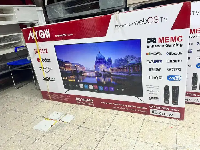 شاشات تلفزيون جميع انواع الشركات سمارت4k 6