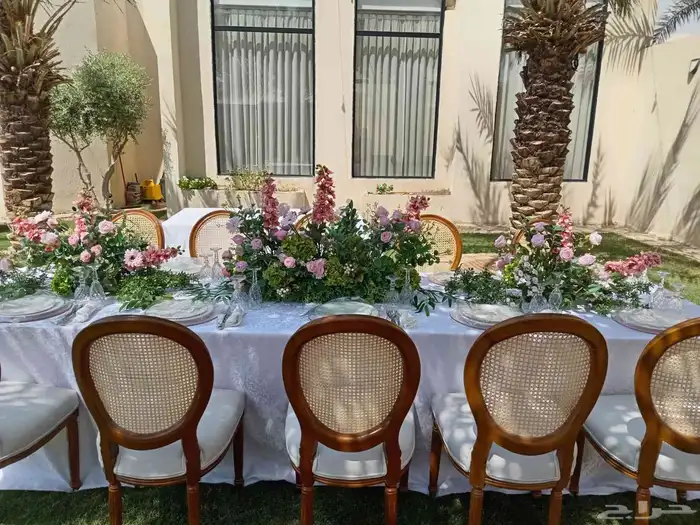 تاجير جلسات شعبيه وكنب وكراسي وطاولات طعام ودفايات 3