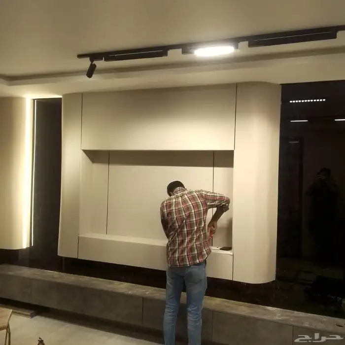 ديكورات داخليه تنسيق مداخل خلفيات شاشه ارضياة باركيه جبس 1