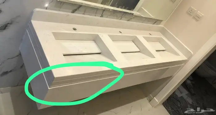 مغاسل رخام طبيعي وصناعة ومطبخ وطولات 20