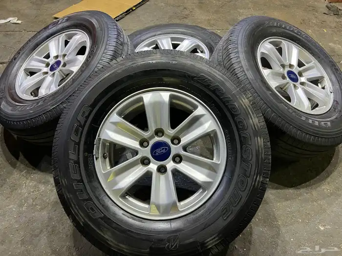 جنوط فورد 150 اصلي وكالة مقاس مع كفرات تاريخ 22 2