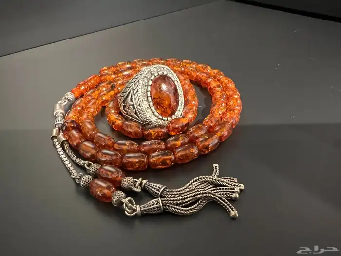 كهرمان - سبحة   خاتم 0