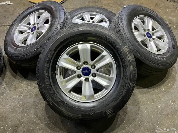 جنوط فورد 150 اصلي وكالة مقاس مع كفرات تاريخ 22 3