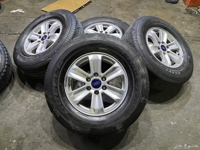 جنوط فورد 150 اصلي وكالة مقاس مع كفرات تاريخ 22 4