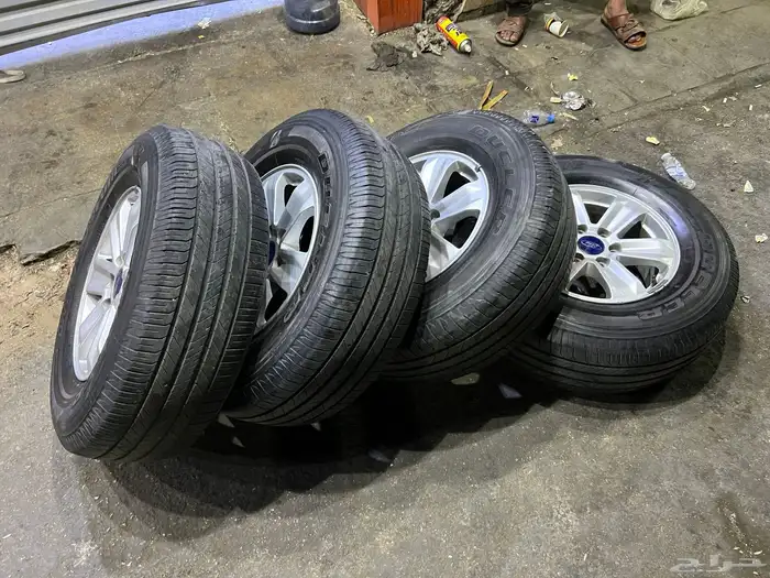 جنوط فورد 150 اصلي وكالة مقاس مع كفرات تاريخ 22 18