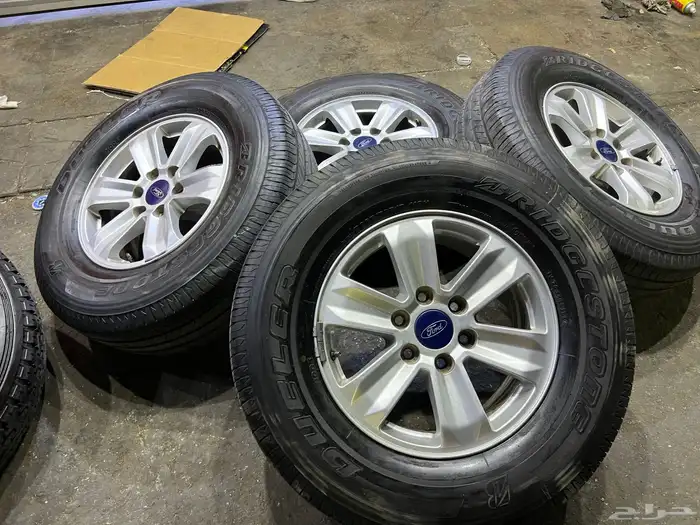 جنوط فورد 150 اصلي وكالة مقاس مع كفرات تاريخ 22 0