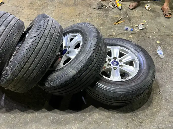 جنوط فورد 150 اصلي وكالة مقاس مع كفرات تاريخ 22 13