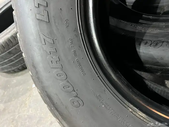 كفرات شاهين صيني مقاس 900 17 تاريخ 2024 شبه الجديد 14