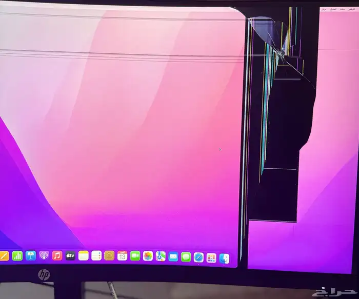 شاشه منحنيه HP 34 بوصه مكسوره 0