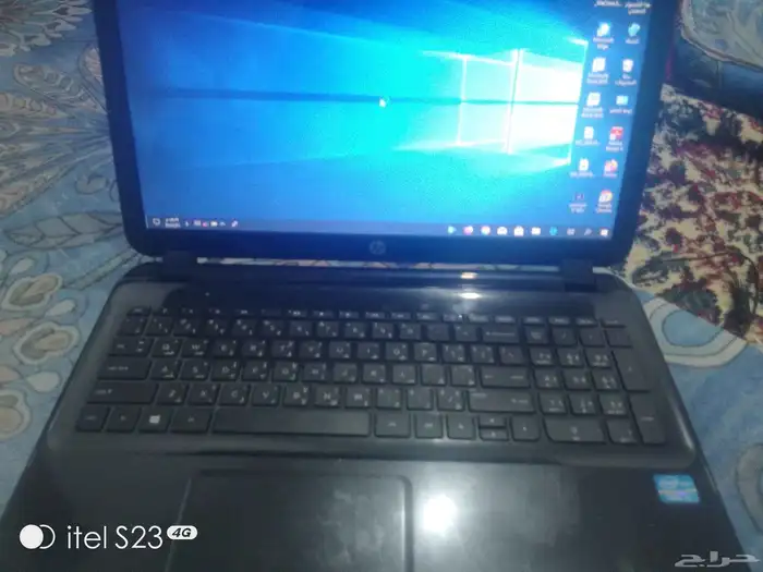 لابتوب اتش بي شبه جديد مع اغراضة ماوس وكابل شحن استخدام شخصي 1