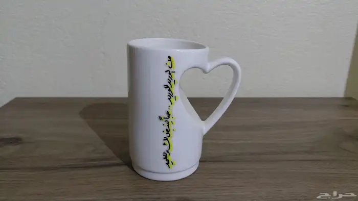 كاسة فخامة على شكل قلب مكتوب على عبارة عن نادي الاتحاد 3