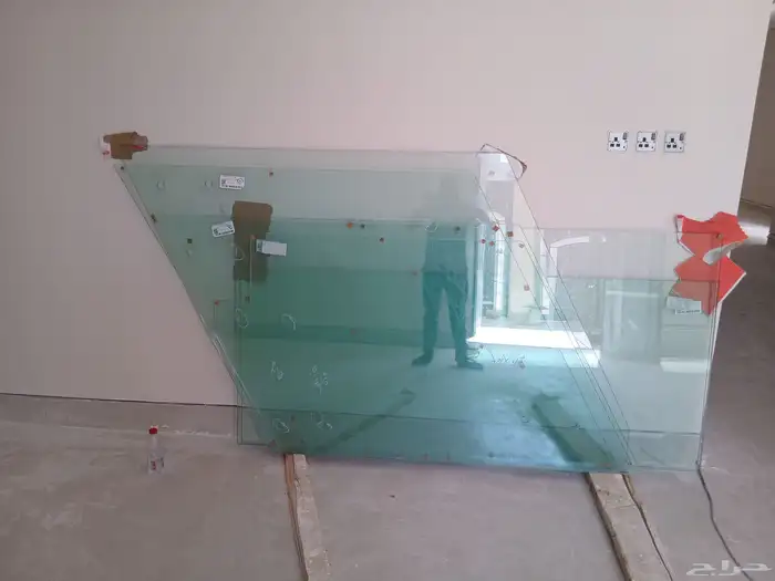 درابزين زجاج سلم سكوريت ترابزين درج السلم درابزين زجاج 12ملي 6