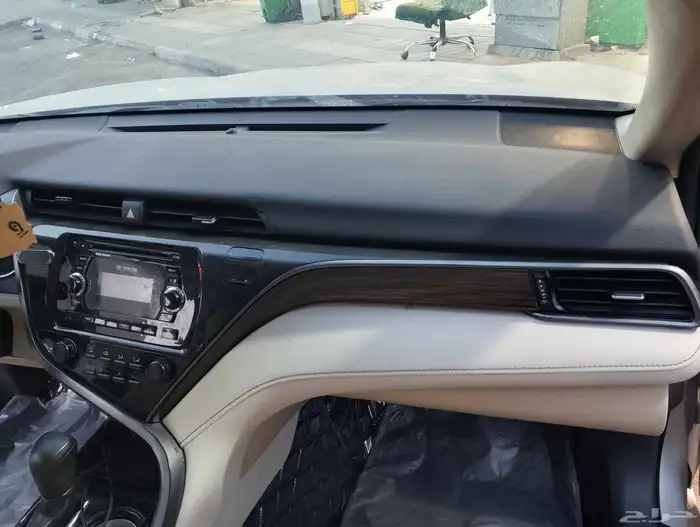 تنجيد طبلون كامري موديل 2019 بعد الحادث وانفجار الايرباج 1