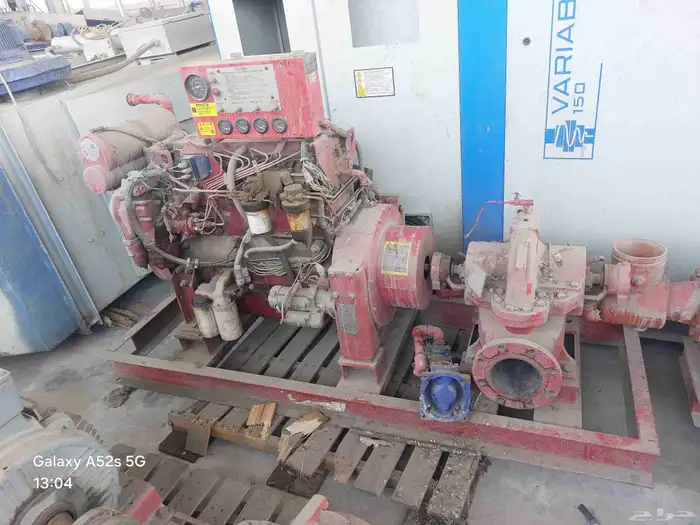 مجموعة مضخات إطفاء مع محرك ديزل 0