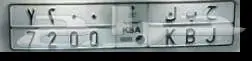 لوحة ح ب ك 7200 plate K B J 0