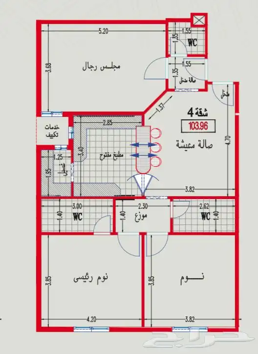 شقق تمليك بطحاءقريش بجوار جامع السريع ب379 مناسبة لكبار السن 0