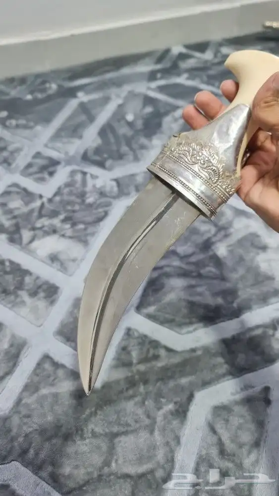 خنجر عمانية كبيره فضة شرط 7