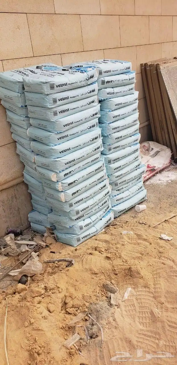 مبسط مواد بناء رمل سمنت بلك غرا دفان 7