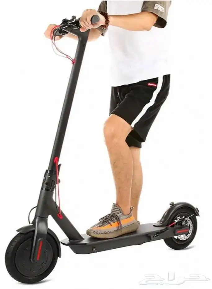 سكوتر الكهربائي شاومي مع مساعدات بالحجم الكبير 4