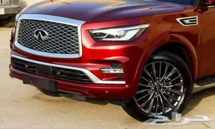انفنتي QX80 احمر 2023 8