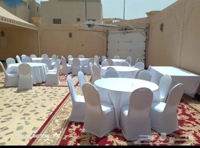 تاجير لوازم حفلات كراسي طاولات جلسات شعبيه كوش سماعات 5