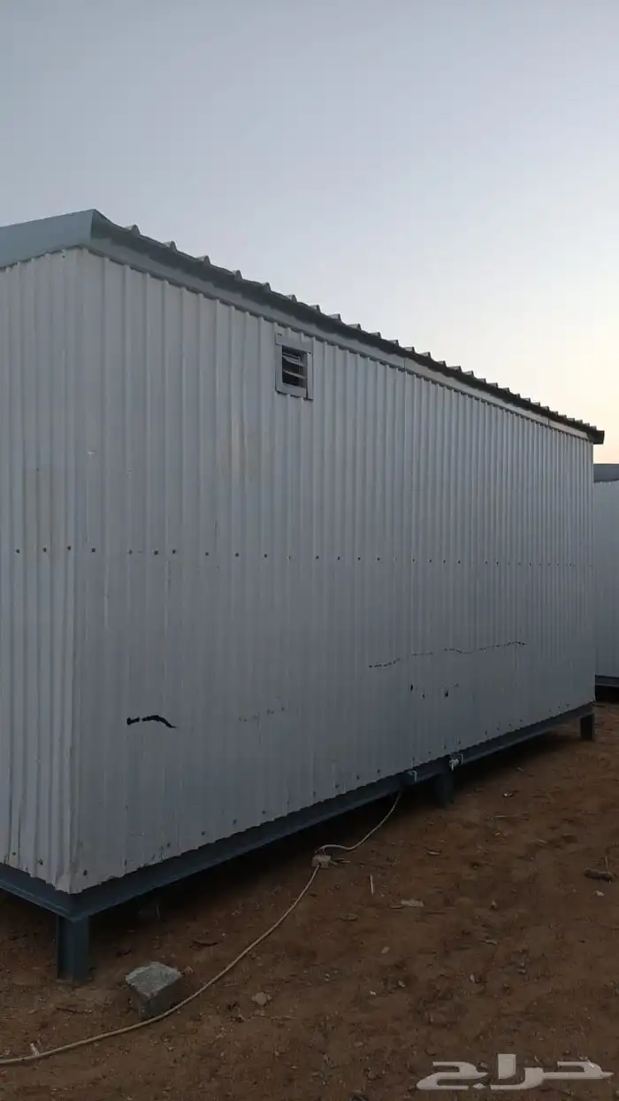 للبيع غرفة بركس متنقلة جاهزة غرفة حارس مع دورة مياه 3.50 في 1