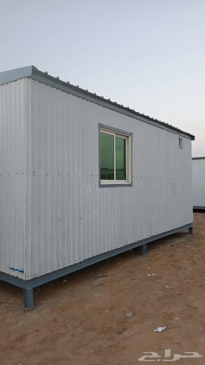 للبيع غرفة بركس متنقلة جاهزة غرفة حارس مع دورة مياه 3.50 في 3