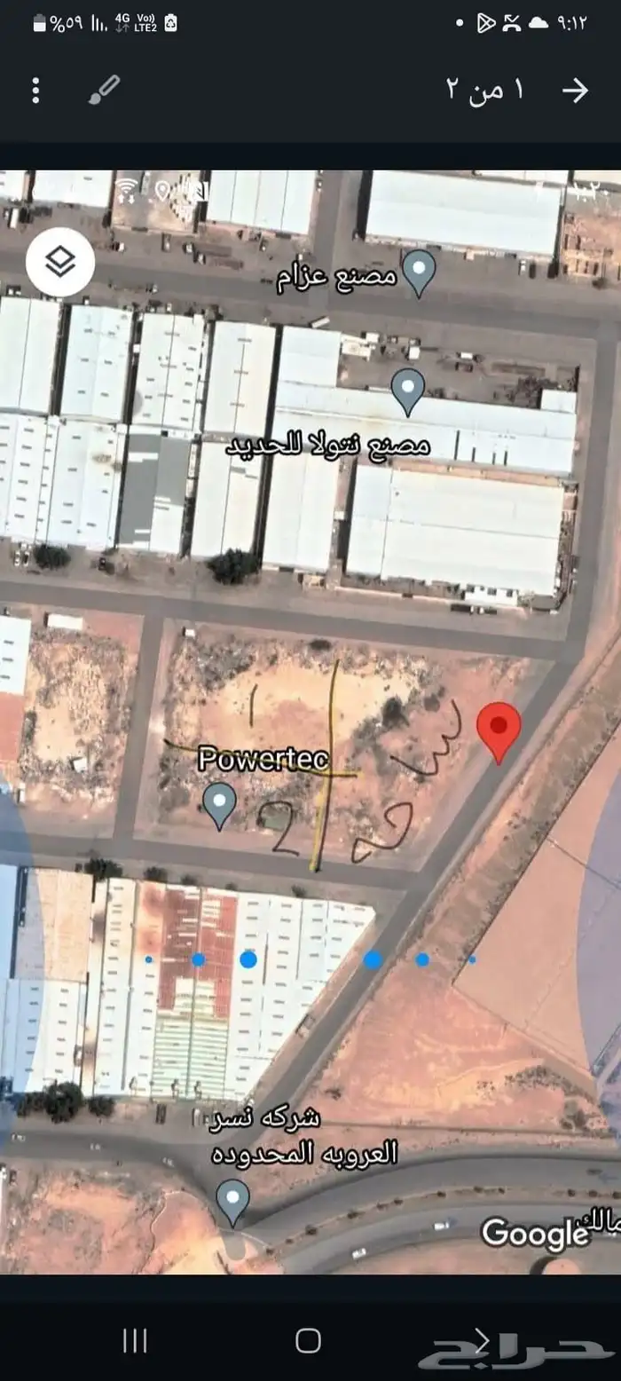 ارضين على 3 شوارع p174 0