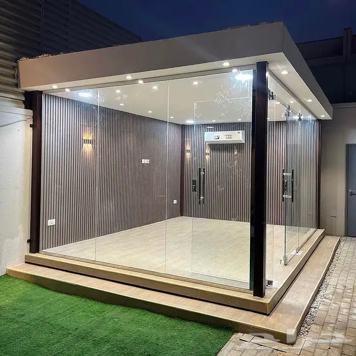 زجاج سكريت واجهات مكاتب درابزينات شاورات والمنيوم 6