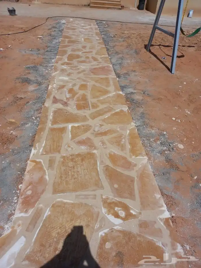 حجر طبيعي ربراب ومشيات طرق القصيم 1