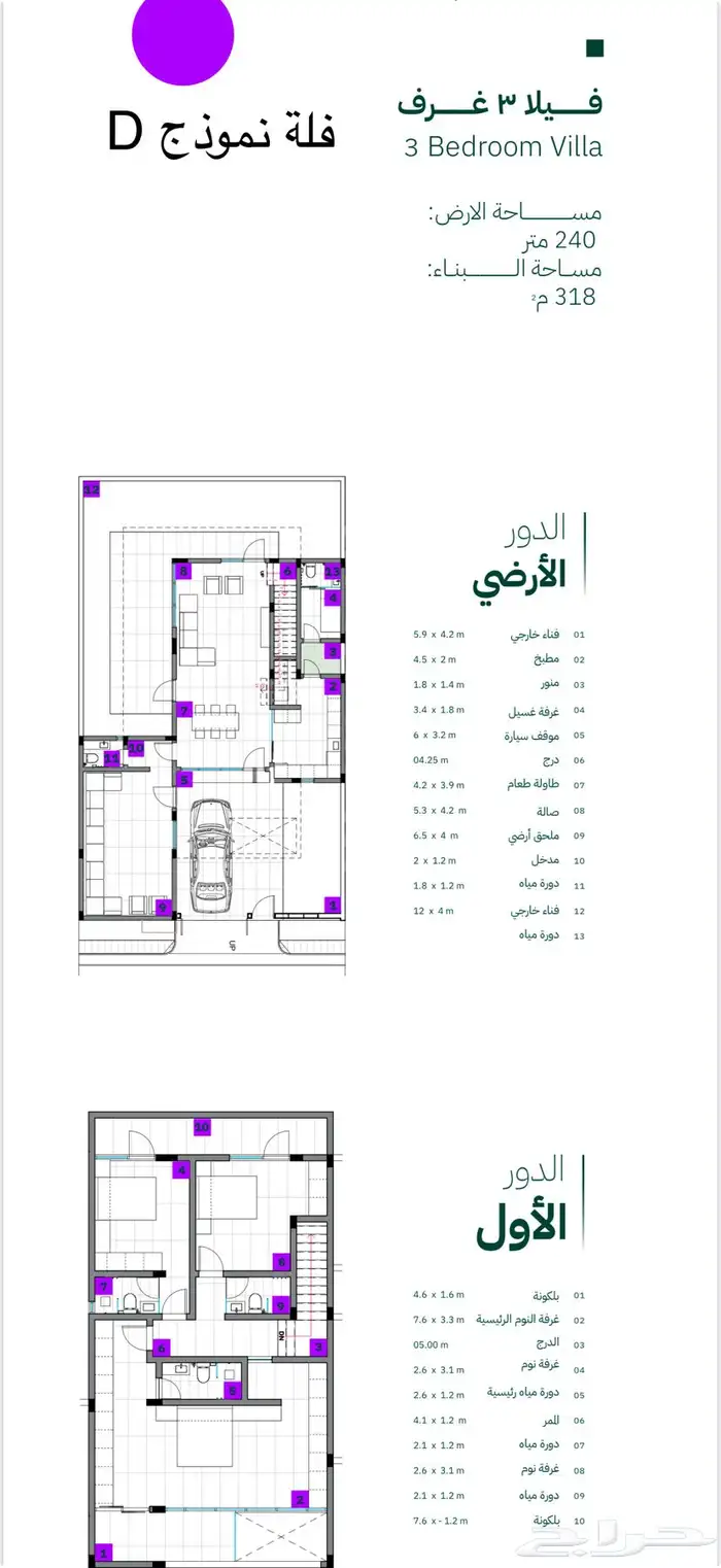 للبيع فلل فاخره بتصميم عصري حديث الرياض حي الفاروق 1
