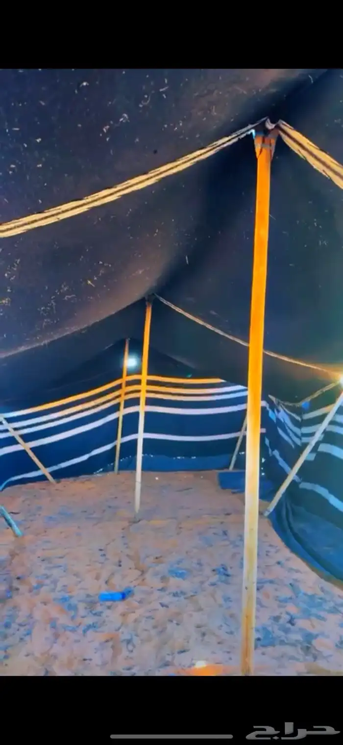 بيت شعر اعمده خشب مقورن 6 11  تم البيع 1