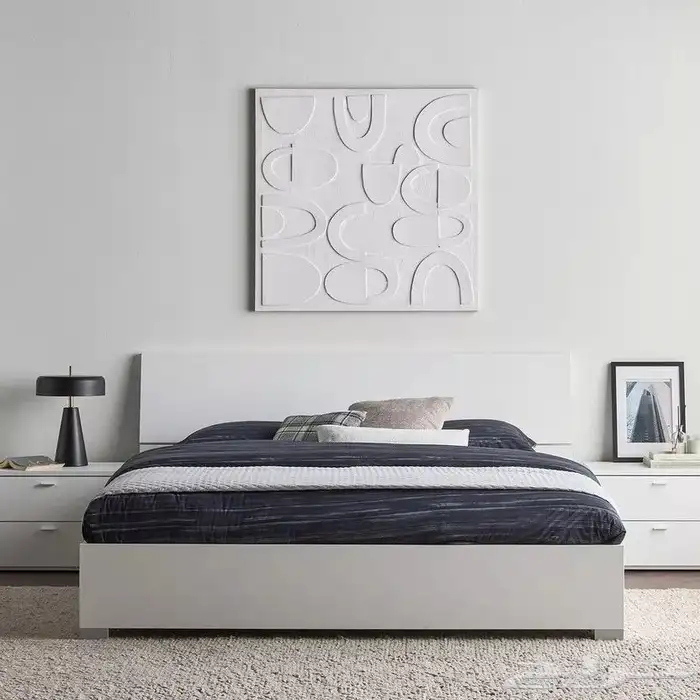 طقم غرفة نوم ايطالي بدووون دولاب جديد هوم سنتر 9