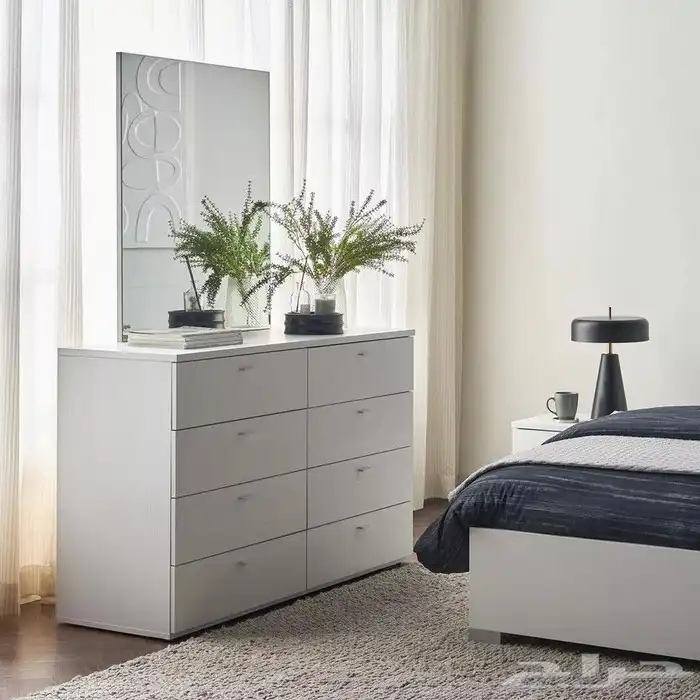 طقم غرفة نوم ايطالي بدووون دولاب جديد هوم سنتر 1