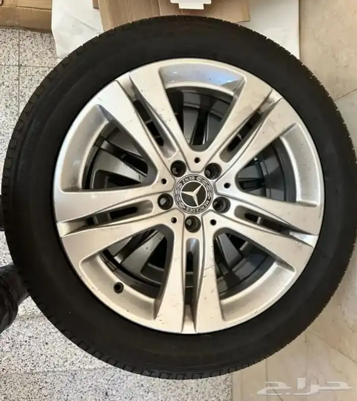 جنوط مرسيدس يخت 2019 S CLass مع كفرات برجستون نظيفه 1