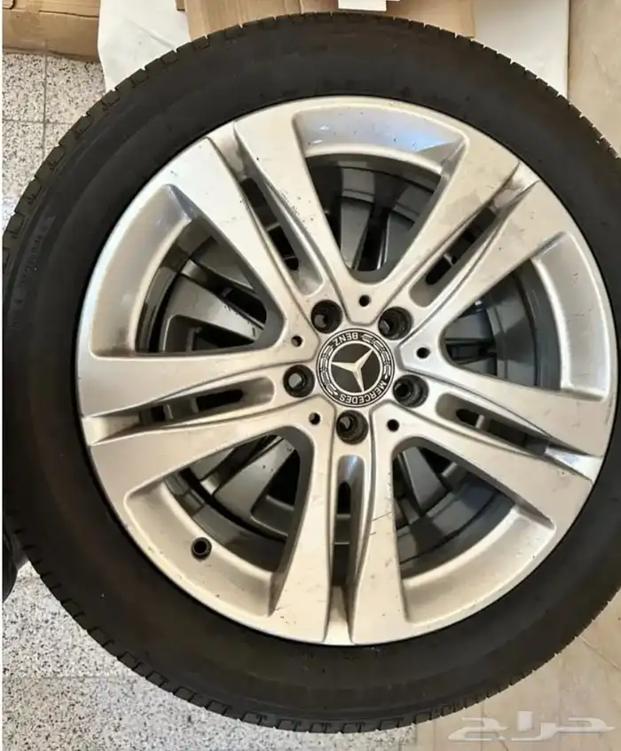 جنوط مرسيدس يخت 2019 S CLass مع كفرات برجستون نظيفه 0