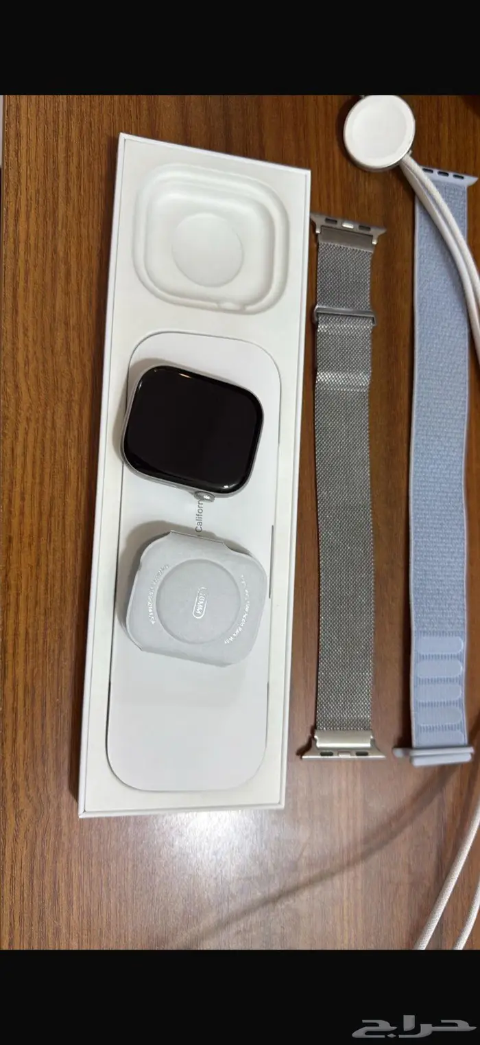 ساعة ابل سيريس 10 46mm جديدة بكامل اغراضها 2
