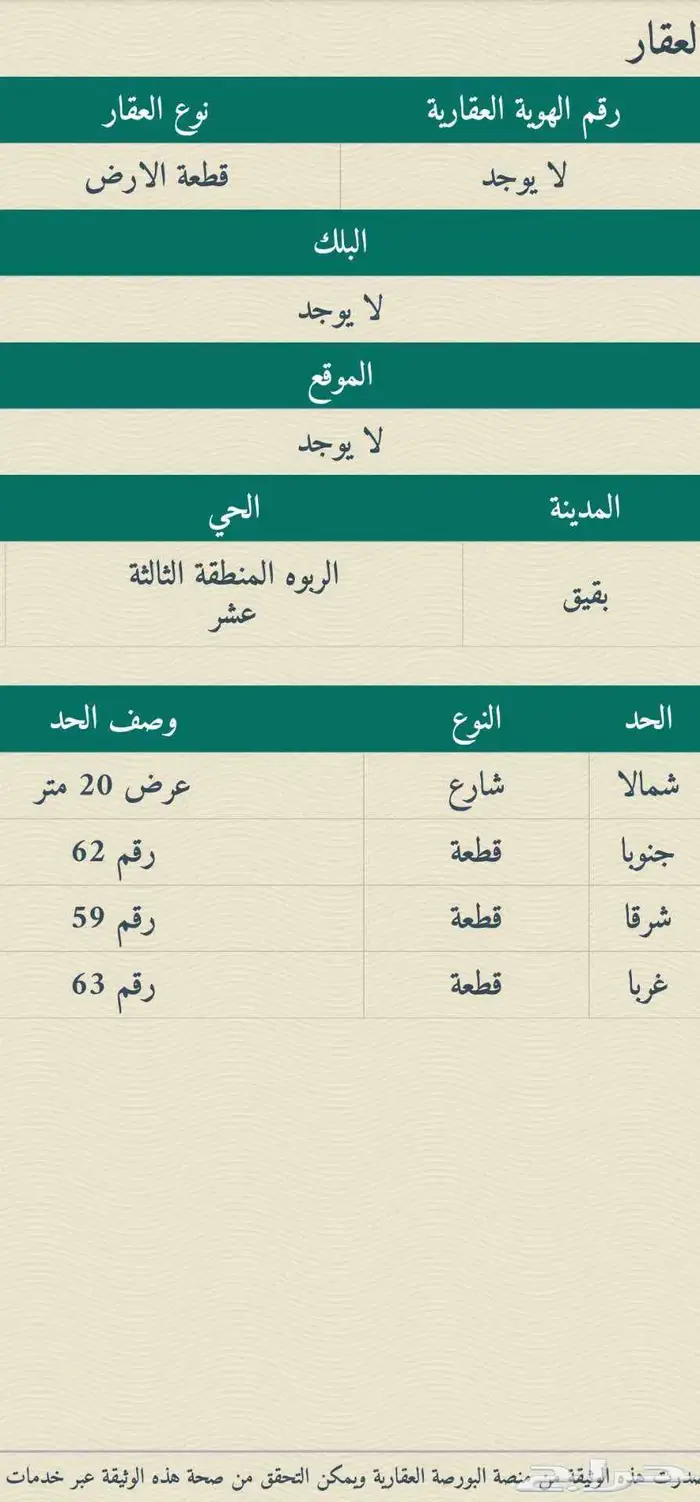 للبيع ارض في بقيق 0