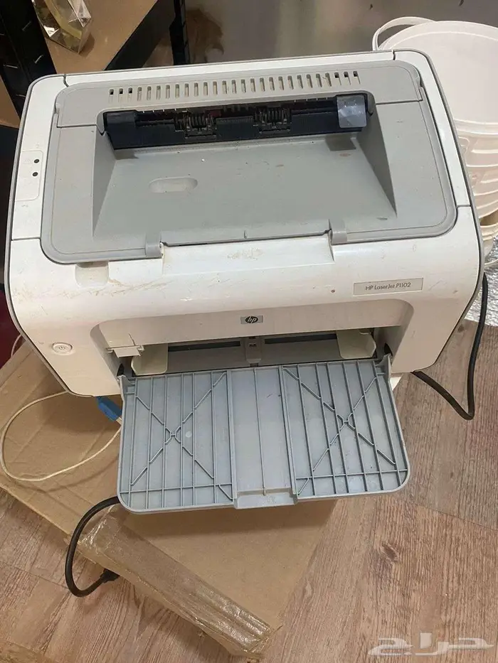 طابعة HP LaserJet P1102   أبيض وأسود طباعة ليزر 1