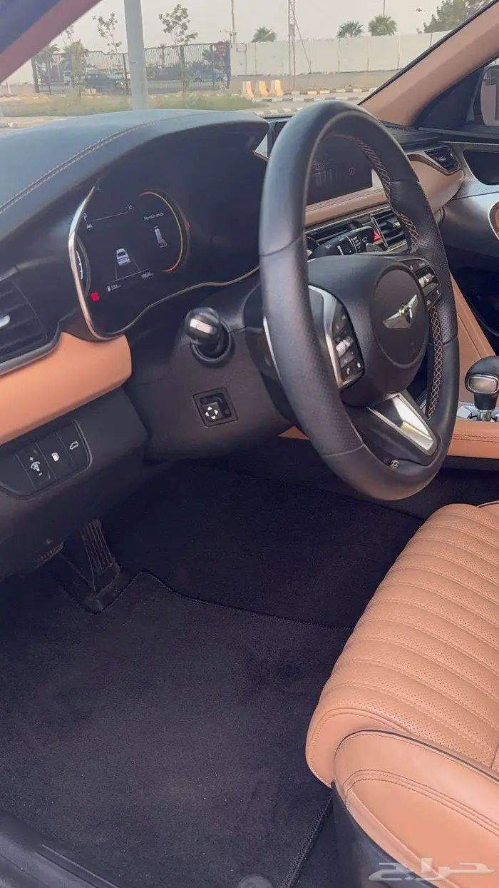 جنسس G70 2021 نظيفة جدا بوضع الوكالة شبه جديد 14