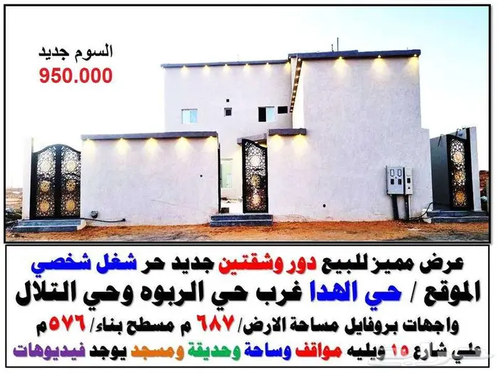 ابحث عن دور وفيلا ودور وشقتين بالجوف سكاكا 14