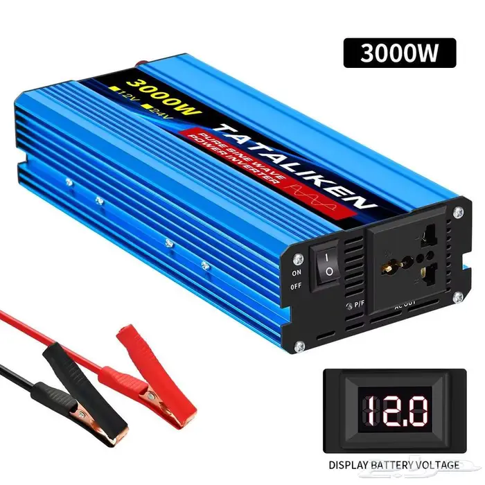 محول كهرباء موجة نقية   بيور ساين 3000 واط - 12V الى 220V 0