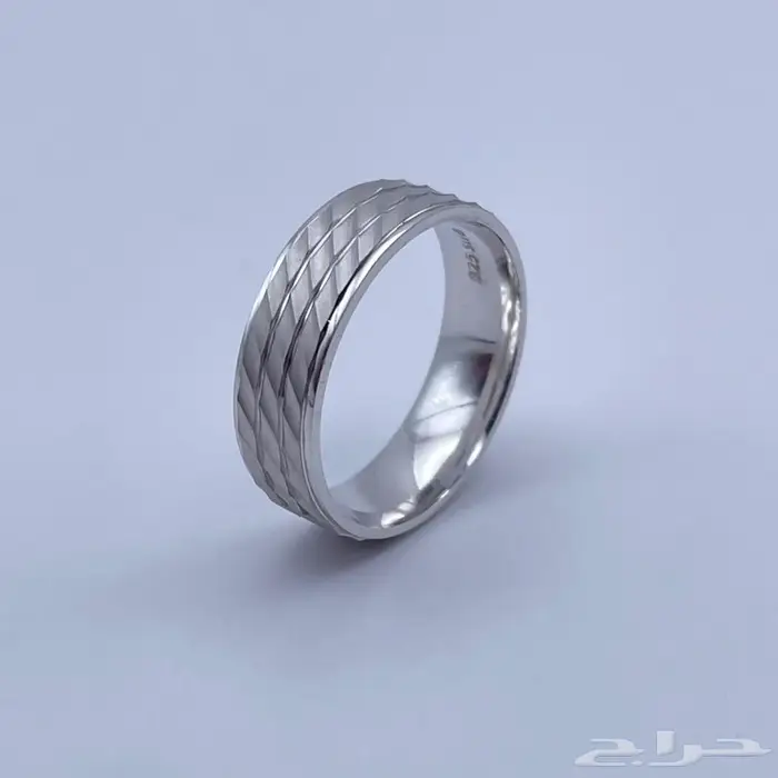 دبلة فضة رجالية عيار 925 1